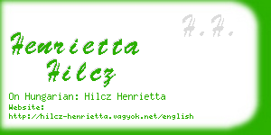 henrietta hilcz business card